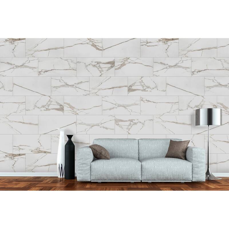 Ackland AKNPTVEL12X24P-CA Velluto - 12" x 24" Porcelain Solid Floor