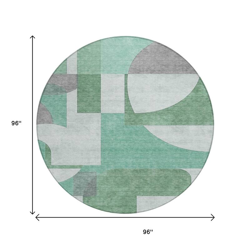 HomeRoots Geometric Modern Rectangle Outdoor Rug