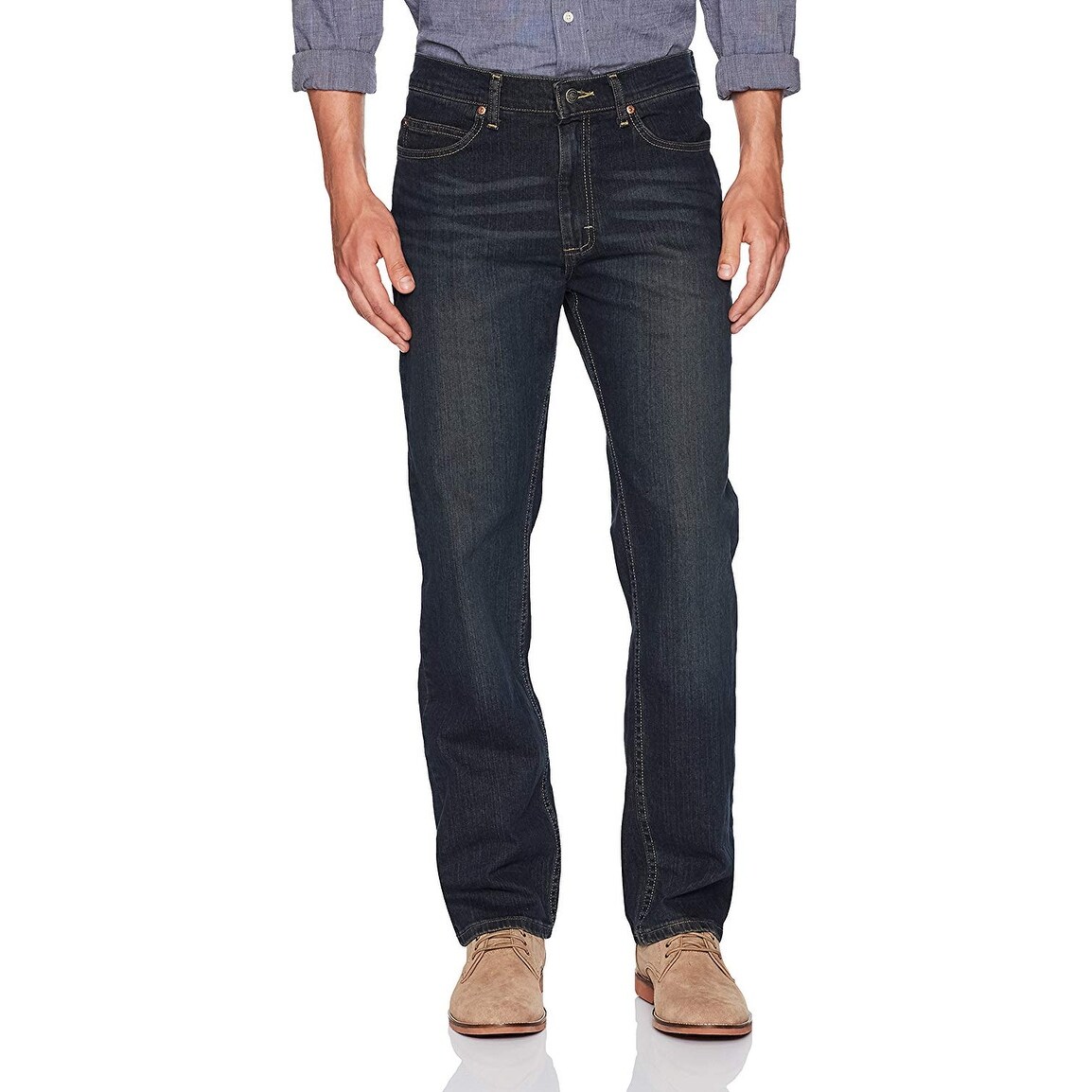 lee relaxed fit straight leg jeans