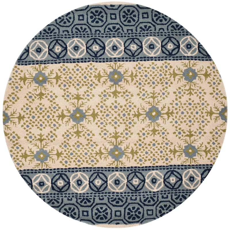 SAFAVIEH Handmade Bella Luanna Modern Floral Wool Rug