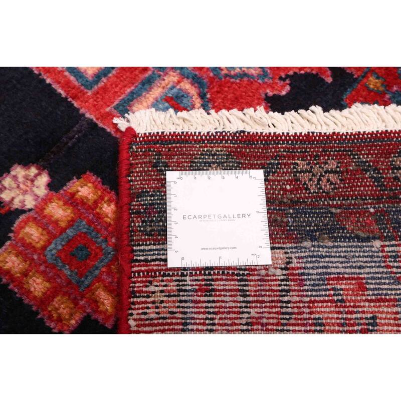 ECARPETGALLERY Hand-knotted Anatolian Vintage Dark Navy Wool Rug - 3'10 x 6'4