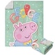 preview thumbnail 19 of 52, Hasbro Peppa Pig Silk Touch Sherpa Throw Blanket 50" x 60" - George Balloons