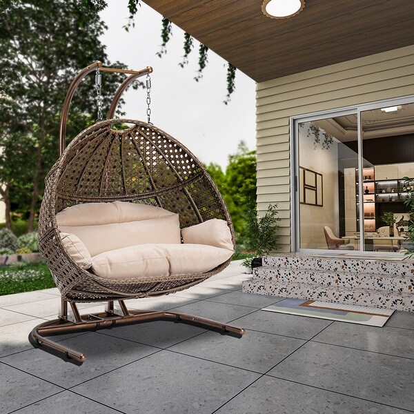 egg shaped outdoor swing chair