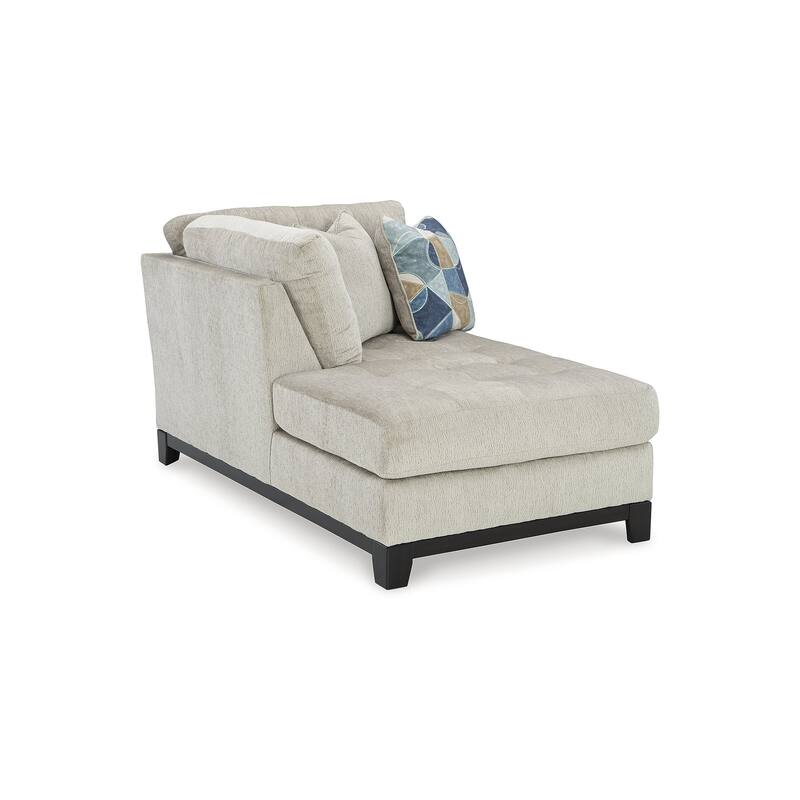 Signature Design by Ashley Maxon Place Light Gray 3-Piece Sectional with Chaise - 140" W x 100" D x 37" H