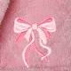 preview thumbnail 13 of 18, Sweet Kids 100% Polyester SUPER PLUSH Double Brushed Hooded Bathrobe - BOW