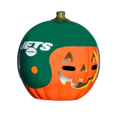 NFL New York Jets Ceramic Pumpkin Helmet