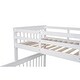 preview thumbnail 43 of 43, Twin-Over-Full Bunk Bed with Twin size Trundle, Storage and Guard Rail for Bedroom, Dorm, for Adults