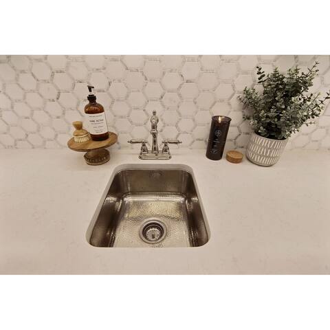 Orwell Crafted Stainless Steel 17" Single Bowl Undermount Kitchen Sink