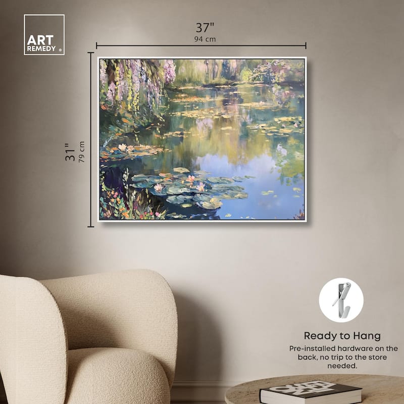 Lily Lagoon I Canvas by Art Remedy