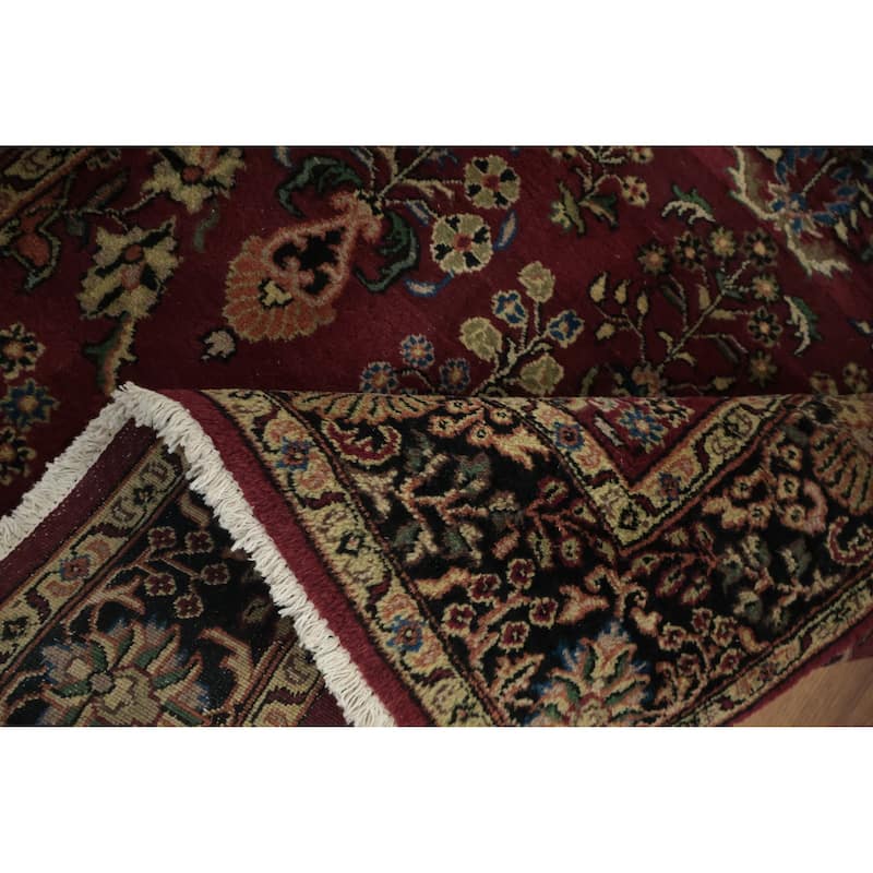 Hand Knotted Oriental 100% Wool Carpet Traditional Floral Red Tabriz Area Rug - 6' 4'' X 4' 1''