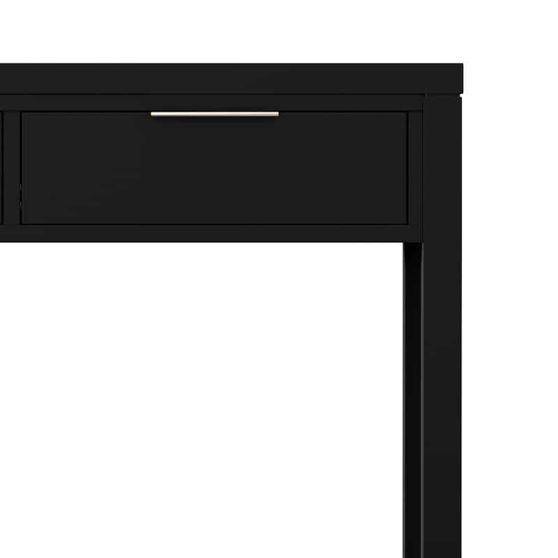 WYNDENHALL Fabian 60 inch Wide Solid Wood Contemporary Console Table - 60" W x 16" D x 30" H