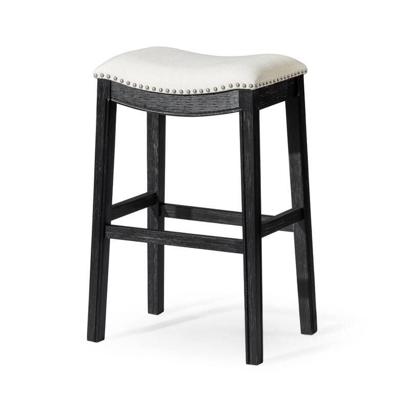 Maven Lane Adrien Saddle Kitchen Stool