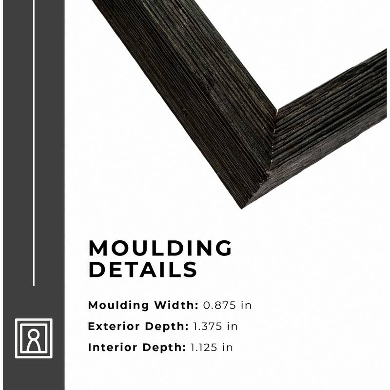17x24 Shadow Box Black Rustic Barnwood Display Frame | 1.125 Inch
