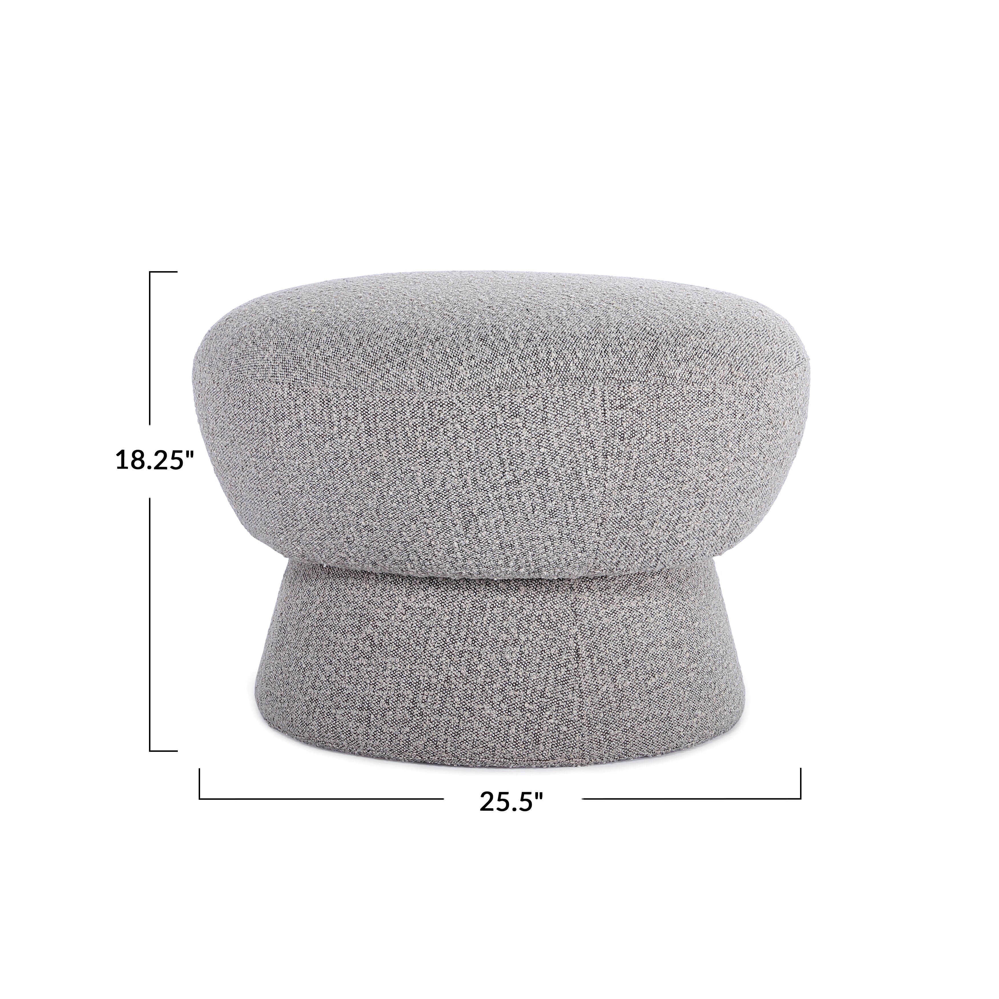 Boucle Fabric Upholstered Ottoman - On Sale - Overstock - 37229173