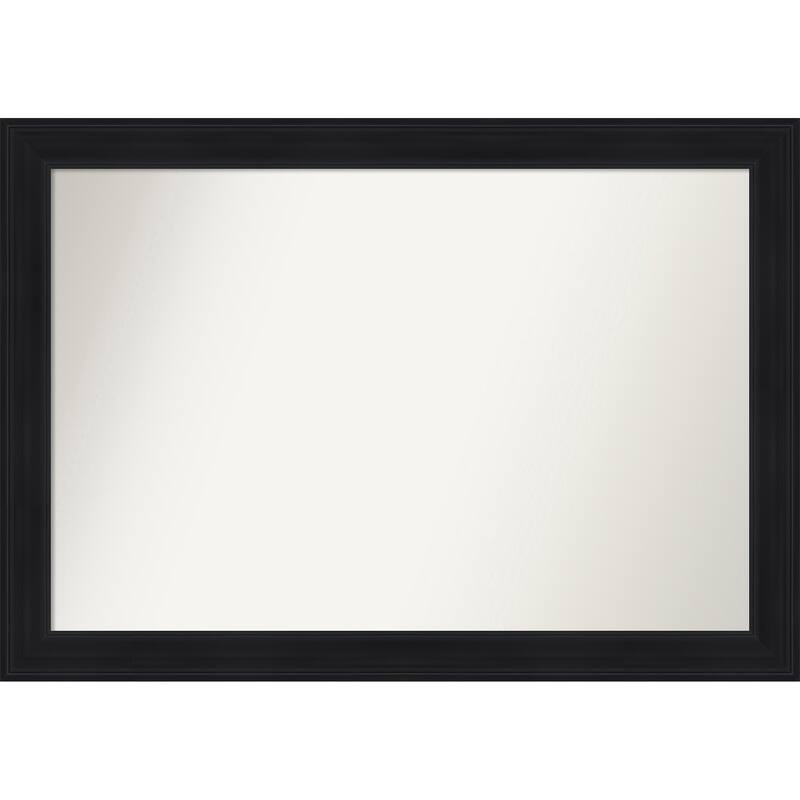 Abbey Black Non-Beveled Framed Bathroom Vanity Wall Mirror - Abbey Black
