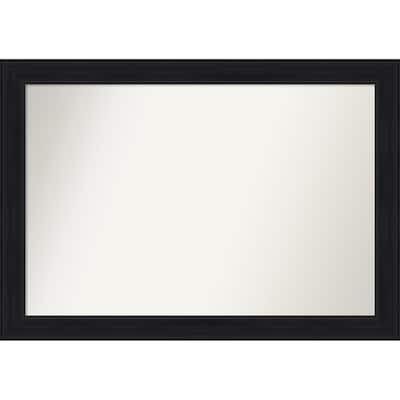 Abbey Black Non-Beveled Framed Bathroom Vanity Wall Mirror - Abbey Black