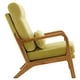 preview thumbnail 30 of 105, High Back Solid Wood Armrest Backrest Leisure Chair Accent Chair