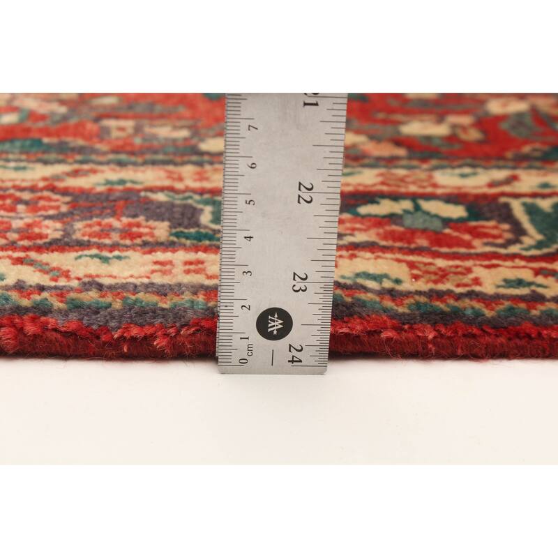 ECARPETGALLERY Hand-knotted Andelz Red Wool Rug - 3'0 x 9'7