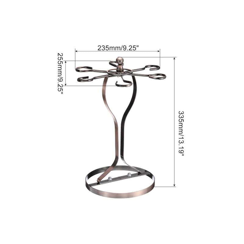 Countertop Wine Glass Holder for Bar, Kitchen Home Storage Bronze 235x335mm - Bronze