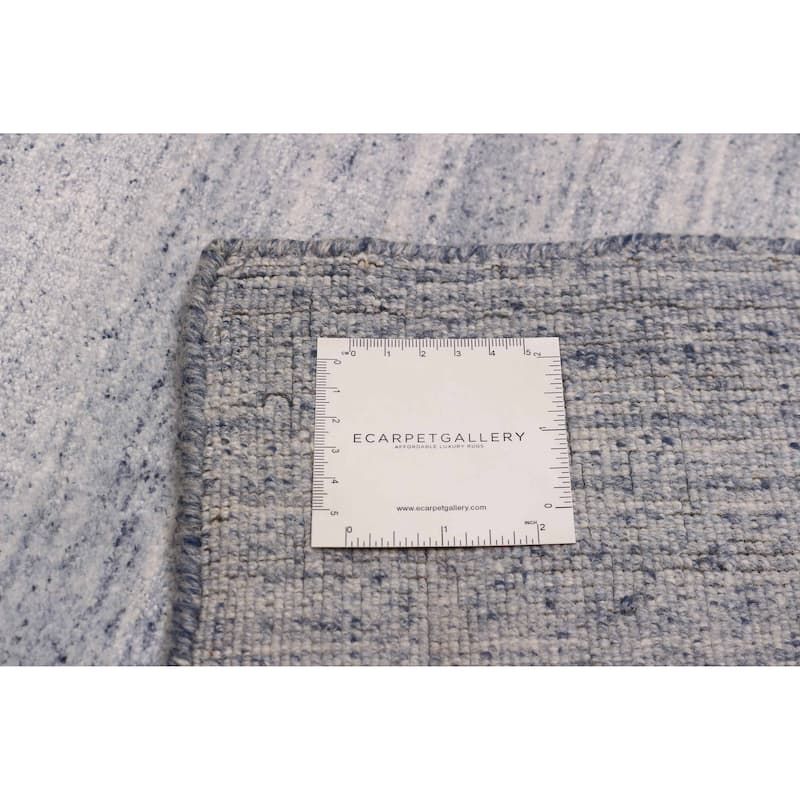 ECARPETGALLERY Hand Loomed Kashkuli Gabbeh Light Grey Wool Rug - 5'7 x 7'8