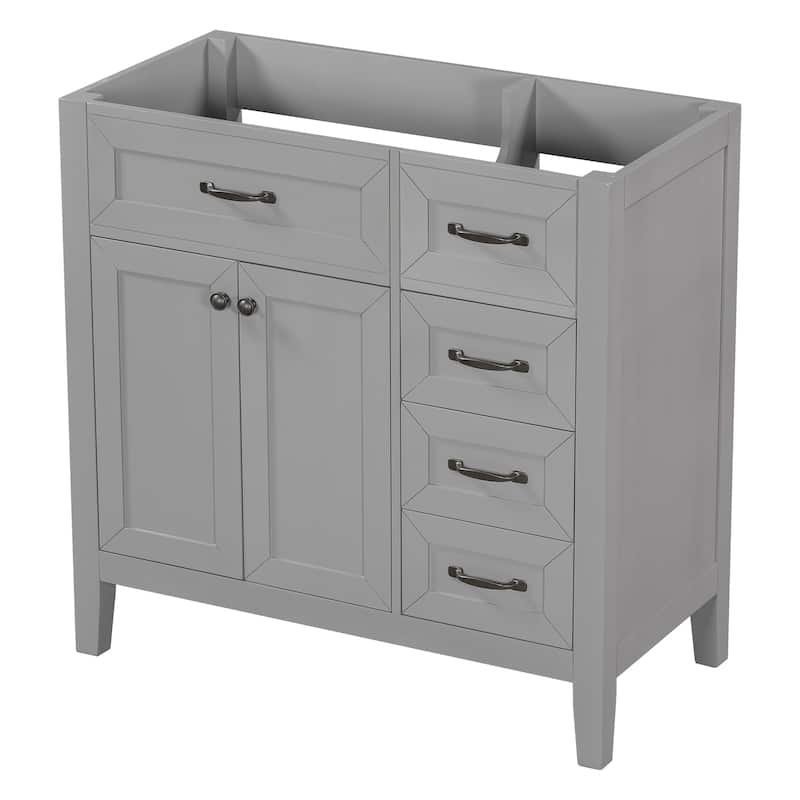 36" Bathroom Vanity without Sink,Bathroom Cabinet with Drawers