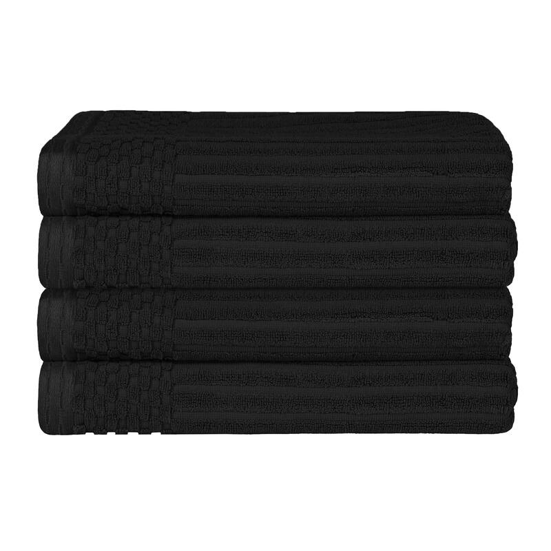 Superior Ribbed Cotton Absorbent Heavyweight Bath Towel Set