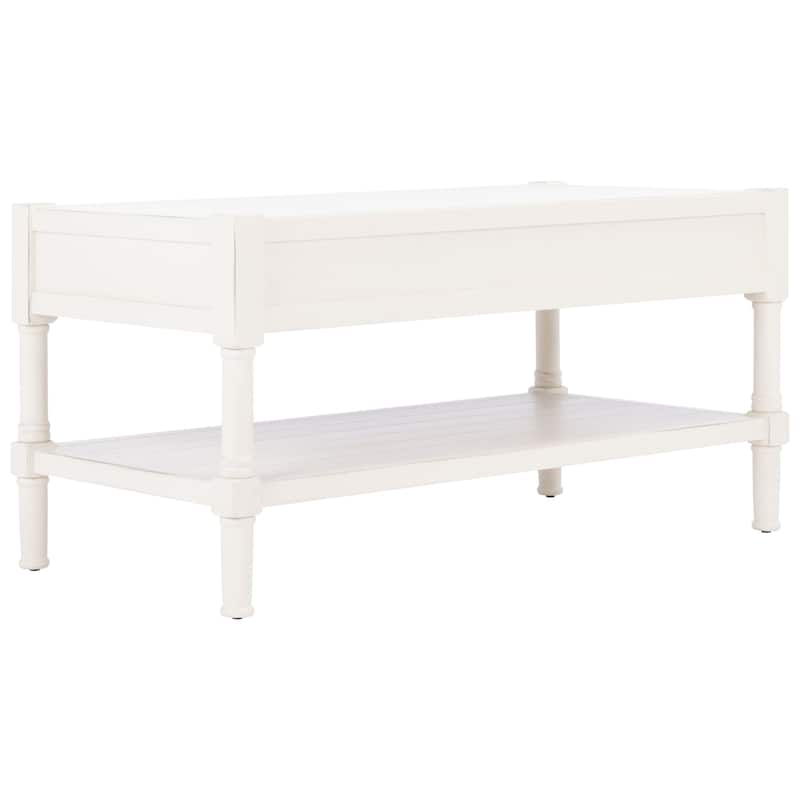 SAFAVIEH Filbert 2-Drawer Bottom Shelf Coffee Table - 37.8" W x 19" L x 19" H
