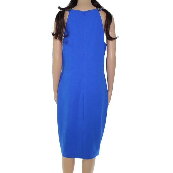ralph lauren royal blue dress