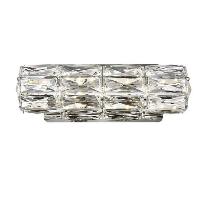 Elegant Lighting Valetta 4-11/16" Tall Integrated LED Wall Sconce - Chrome
