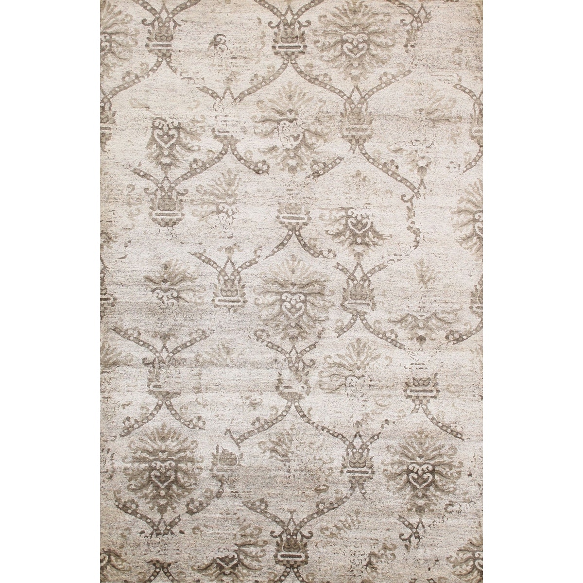 9' 1 X 12' 0 Pasargad Home Transitiona Collection Hand-Knotted Wool Area Rug 