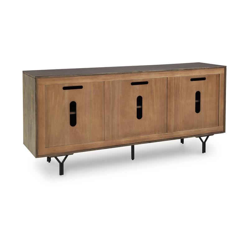 Signature Design by Ashley Lavinmont Brown Accent Cabinet - 64.13" W x 16.13" D x 30.13" H