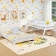preview thumbnail 8 of 14, Twin Over Full Low Bunk Bed with Reversible Ladder, Space-Saving Design, Sturdy Frame