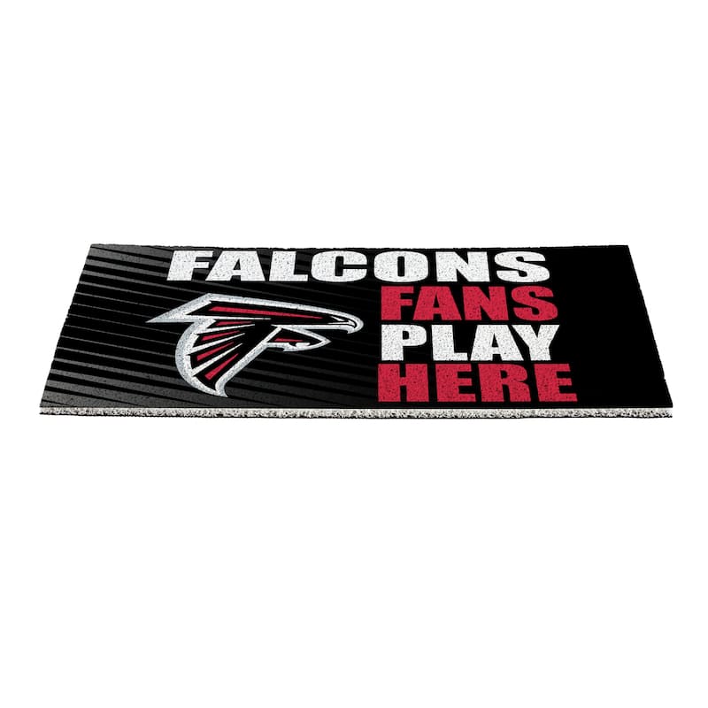 28 in. x 16 in. Atlanta Falcons "Fans Play Here" PVC Door Mat
