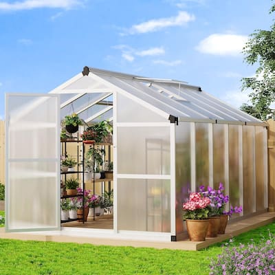 8x12 Ft Greenhouse for Outdoors,Large Walk-in Greenhouse