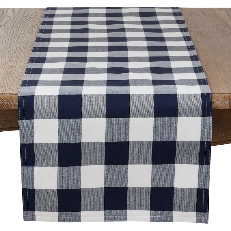 Buffalo Plaid Cotton Blend Table Runner
