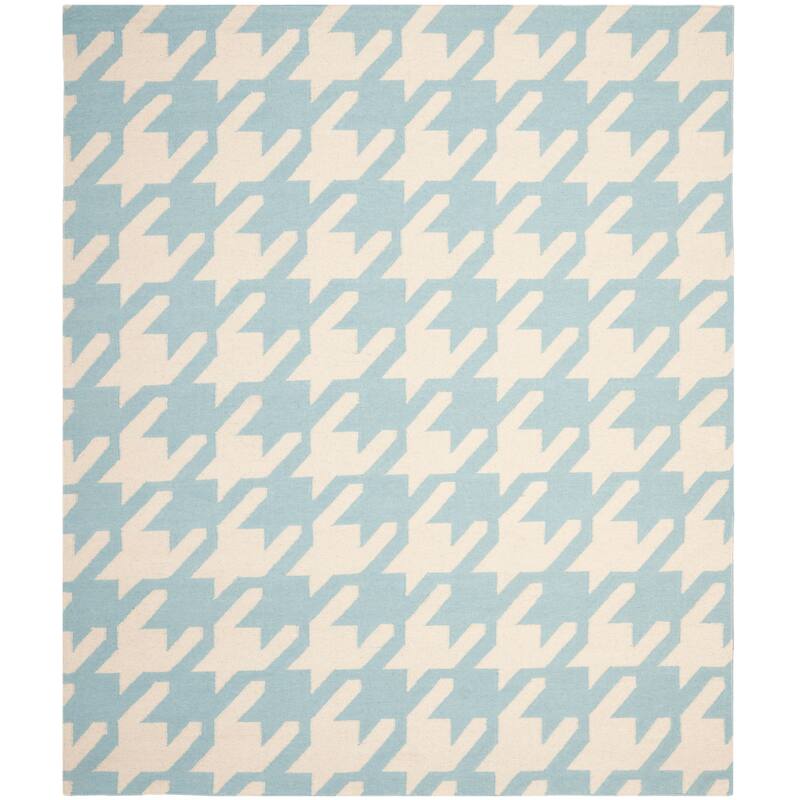 SAFAVIEH Hand-woven Moroccan Miladinka Reversible Dhurrie Hounds Tooth Reversible Dhurrie