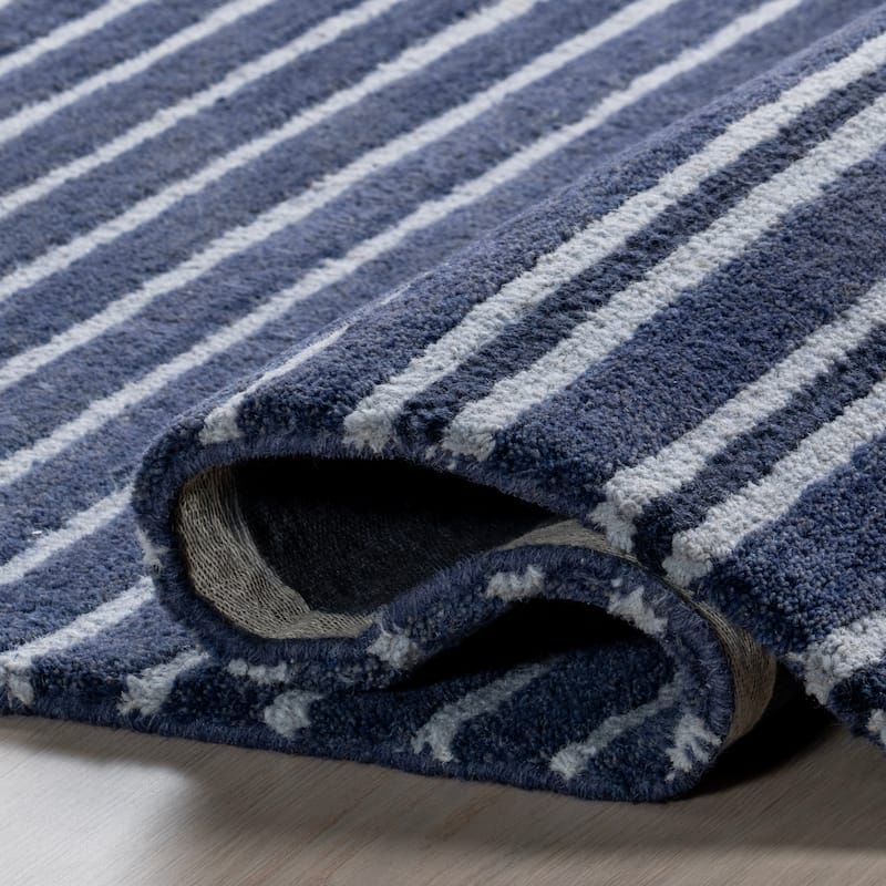 Pacific Striped Wool Area Rug