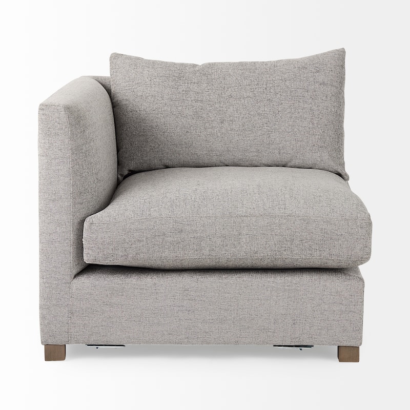 Valence 37.8L x 38.6W x 28.3H Medium Gray Corner Sectional Piece - 39.76 x39.76 x32.28