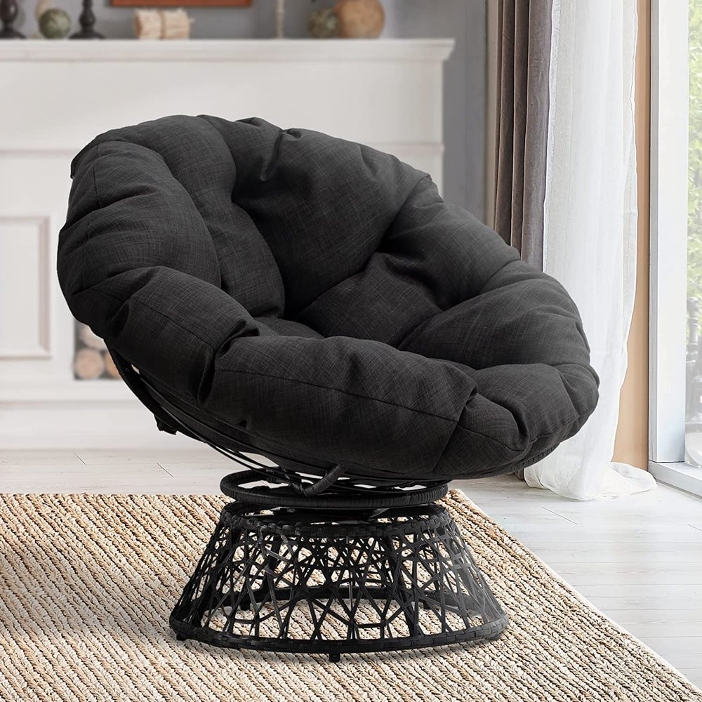 Papasan chair frame with cushion store