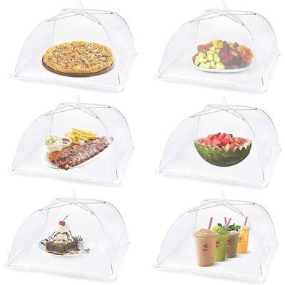 6pcs 17X17" Pop-Up Food Tent Covers Umbrella