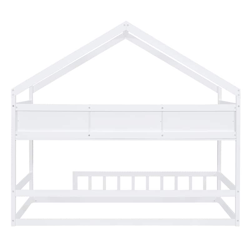 Twin Floor Bed With Storage Shelves