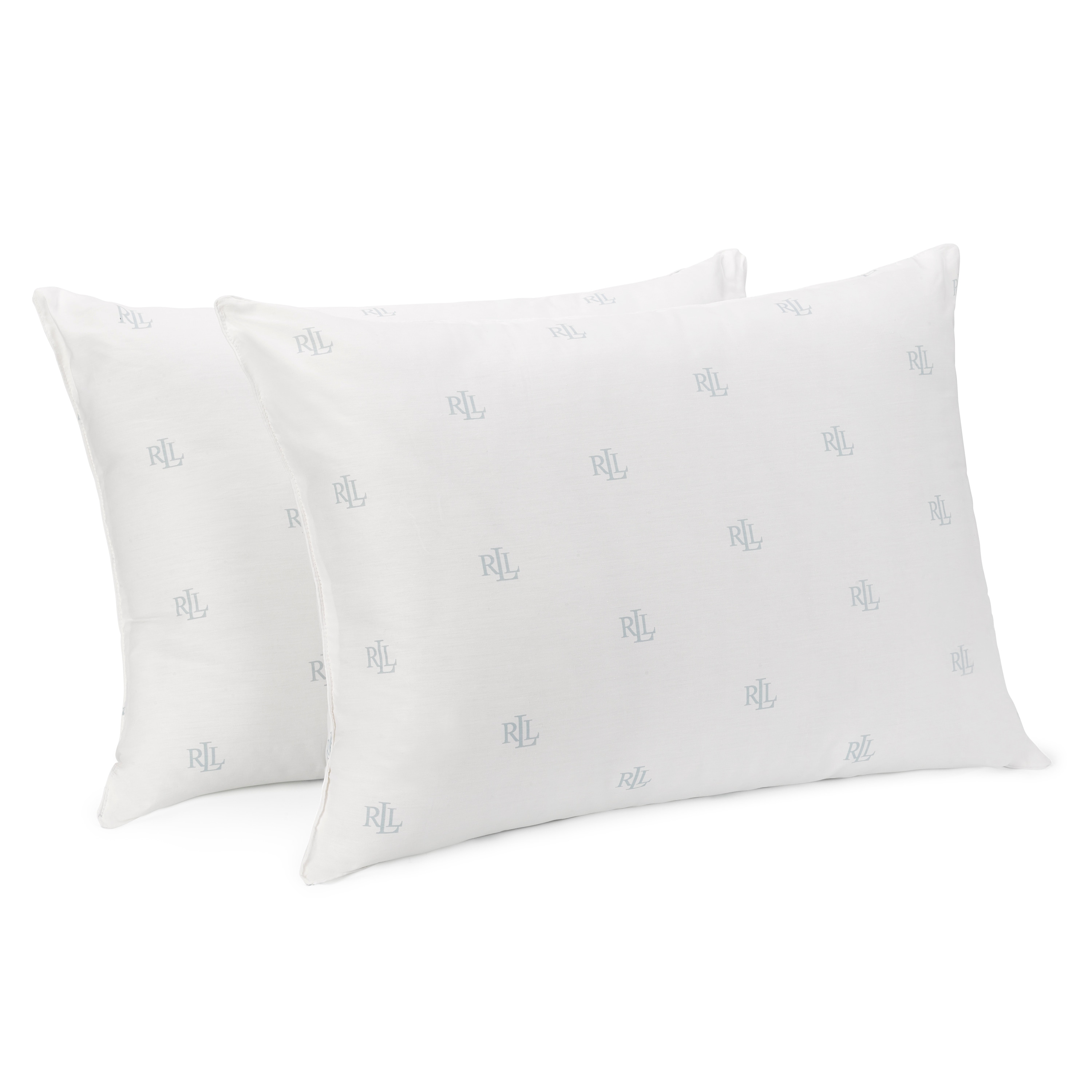 Lauren Ralph Lauren Logo Bed Pillows 2 Pack White