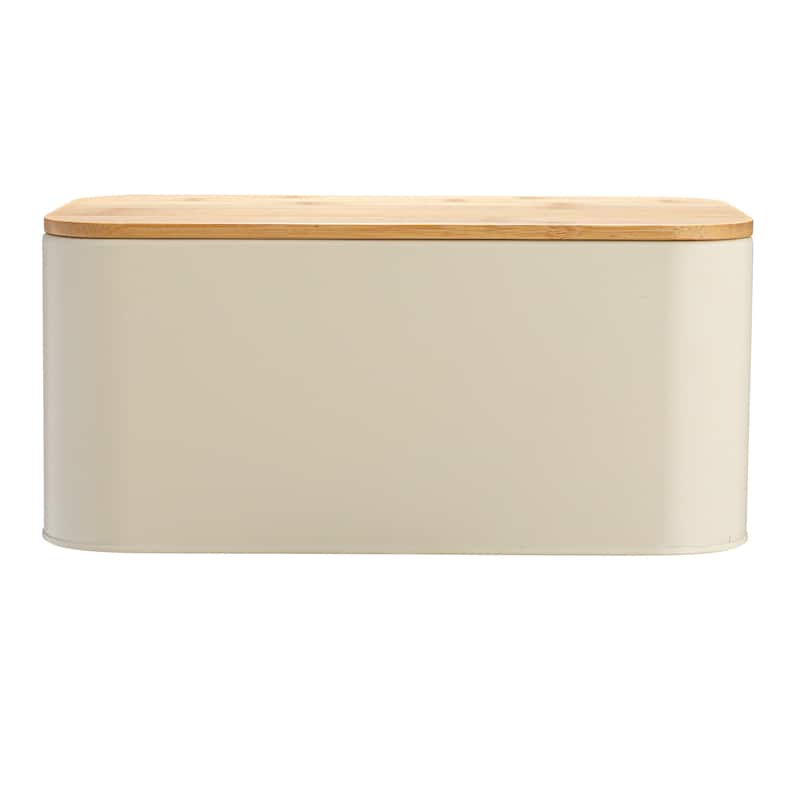 Metal "Bread" Bin with Bamboo Lid