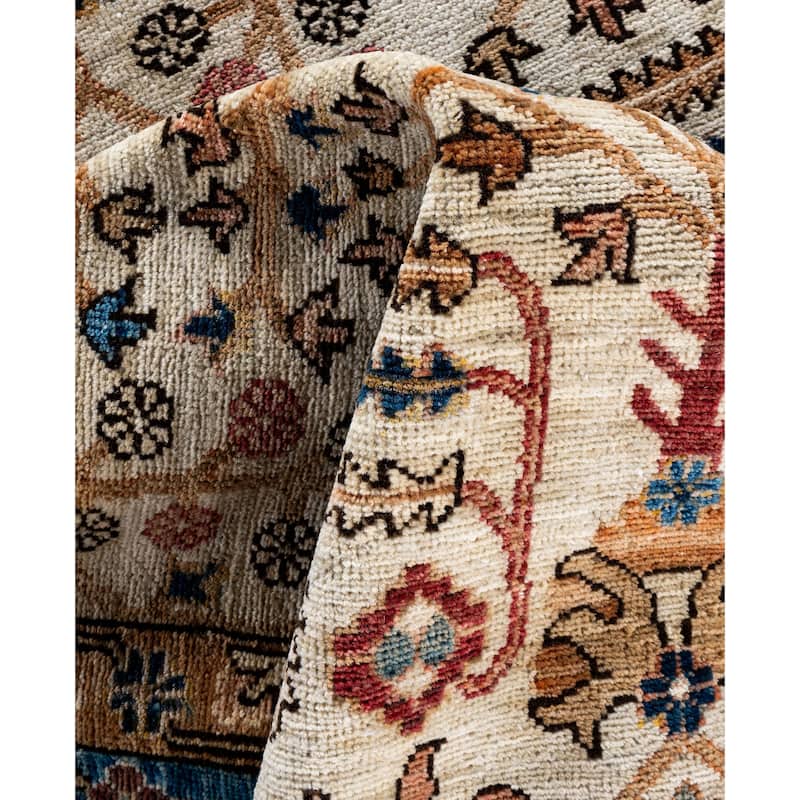 Serapi One-of-a-Kind Hand-Knotted Area Rug - Ivory - 7' 11" x 10' 0"