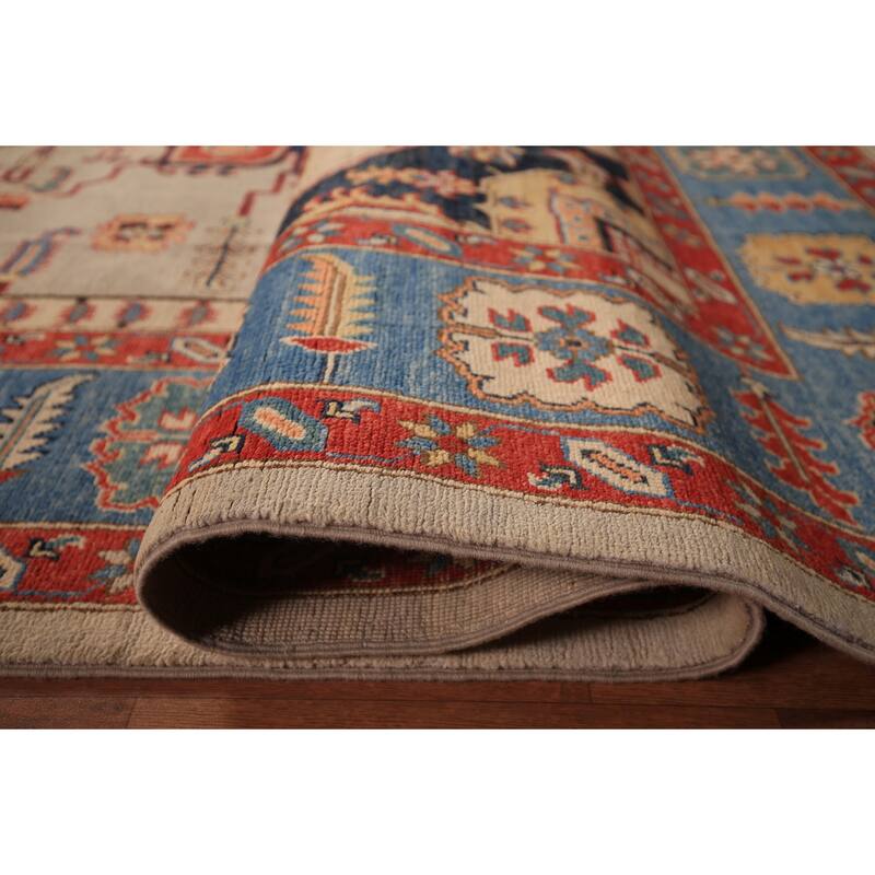 Vegetable Dye Heriz Area Rug Handmade Wool Carpet - 8'0" x 10'1"