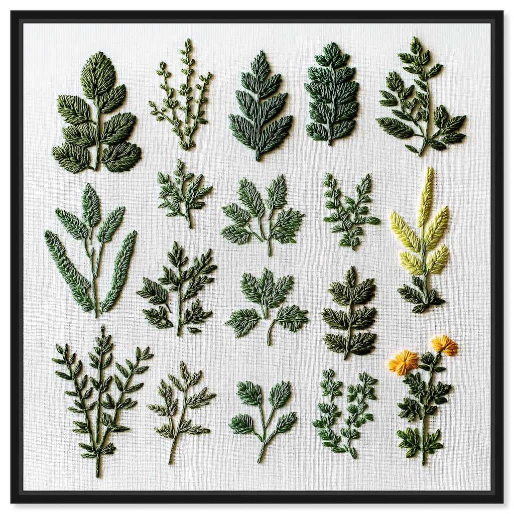 Stitched Sprout II Canvas by Art Remedy
