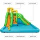 preview thumbnail 8 of 9, Inflatable Water Park Bounce House with Climbing Wall without Blower - 157.5" x 142" x 100.5" (L x W x H)