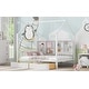 preview thumbnail 24 of 22, Wooden Full Size House Bed with 2 Drawers,Kids Bed with Storage Shelf,Gray
