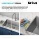preview thumbnail 9 of 158, KRAUS Standart PRO Undermount Single Bowl Stainless Steel Kitchen Sink