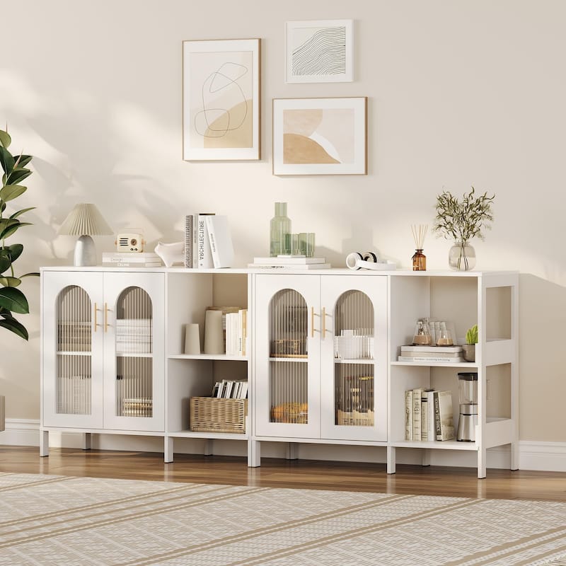 Sideboard Buffet Cabinet with Storage 39.4''